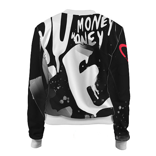 Женский бомбер Money, money / 3D-Белый – фото 2