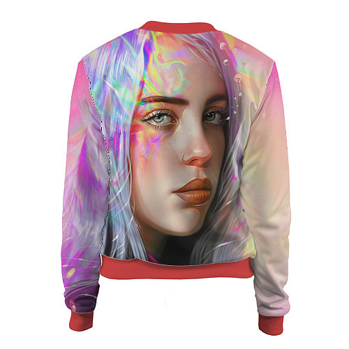 Женский бомбер Billie Eilish / 3D-Красный – фото 2