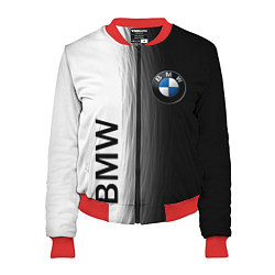 Бомбер женский Black and White BMW, цвет: 3D-красный