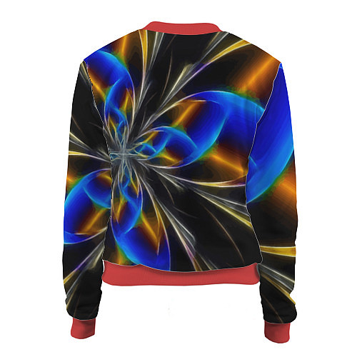 Женский бомбер Neon vanguard pattern Fashion 2023 / 3D-Красный – фото 2