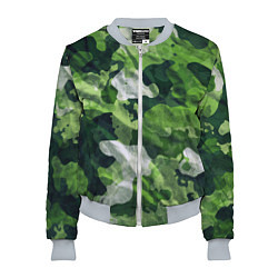 Бомбер женский Camouflage Pattern Камуфляж Паттерн, цвет: 3D-меланж