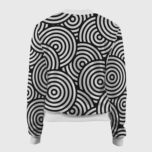 Женский бомбер Abstraction target / 3D-Белый – фото 2