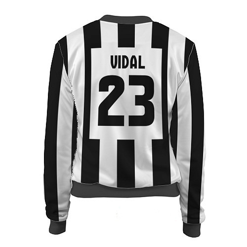 Женский бомбер Juventus: Vidal / 3D-Черный – фото 2