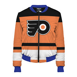 Бомбер женский Philadelphia Flyers, цвет: 3D-синий