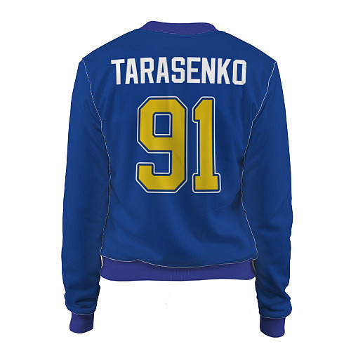 Женский бомбер St Louis Blues: Tarasenko 91 / 3D-Синий – фото 2