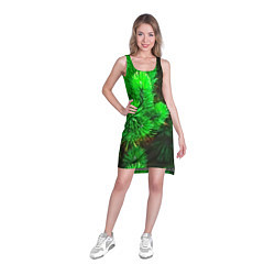 Туника женская Зелёная ель, цвет: 3D-принт — фото 2