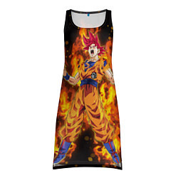 Туника женская Fire Goku, цвет: 3D-принт