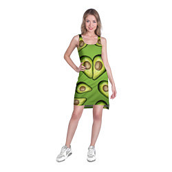 Туника женская Люблю авокадо, цвет: 3D-принт — фото 2