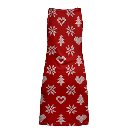 Женская туника Красный рождественский свитер / 3D-принт – фото 2