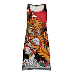 Туника женская Самурайский тигр, цвет: 3D-принт