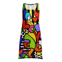 Туника женская Romero Britto - love you, цвет: 3D-принт