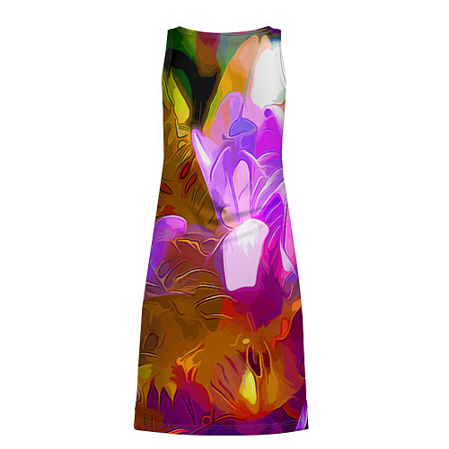 Женская туника Красочный цветочный узор Лето Colorful Floral Patt / 3D-принт – фото 2