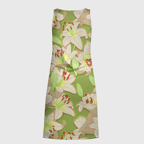 Женская туника Нежные цветы - лилии: цветной паттерн / 3D-принт – фото 2