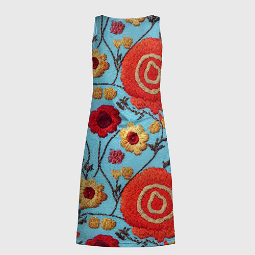 Женская туника Эффект вышивки маки / 3D-принт – фото 2