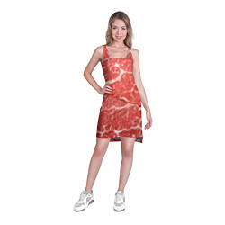 Туника женская Кусок мяса, цвет: 3D-принт — фото 2