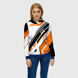 Толстовка-худи женская CS:GO Asiimov P90 Style, цвет: 3D-синий — фото 2