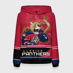 Толстовка-худи женская Florida Panthers, цвет: 3D-черный