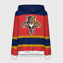 Толстовка-худи женская Florida Panthers, цвет: 3D-белый