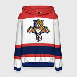 Толстовка-худи женская Florida Panthers, цвет: 3D-синий