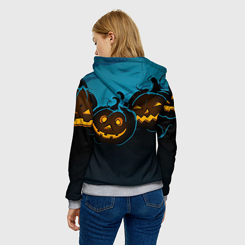 Женская толстовка Halloween3 / 3D-Меланж – фото 4