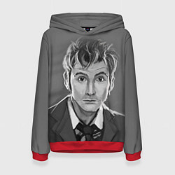 Толстовка-худи женская Doctor Who: fun-art, цвет: 3D-красный