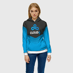 Толстовка-худи женская Cloud 9 Uniform, цвет: 3D-белый — фото 2