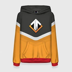 Толстовка-худи женская Escape Gaming Uniform, цвет: 3D-красный