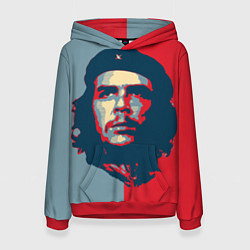 Толстовка-худи женская Che Guevara, цвет: 3D-красный
