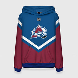 Толстовка-худи женская NHL: Colorado Avalanche, цвет: 3D-синий