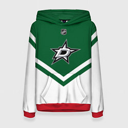 Толстовка-худи женская NHL: Dallas Stars, цвет: 3D-красный