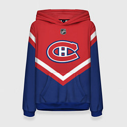 Толстовка-худи женская NHL: Montreal Canadiens, цвет: 3D-синий