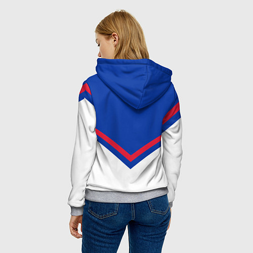 Женская толстовка NHL: New York Rangers / 3D-Меланж – фото 4