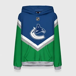 Толстовка-худи женская NHL: Vancouver Canucks, цвет: 3D-меланж
