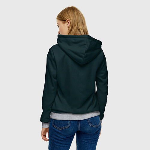 Женская толстовка Green Life / 3D-Меланж – фото 4