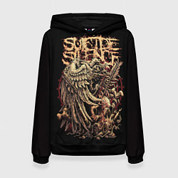 Толстовка-худи женская Suicide Silence, цвет: 3D-черный