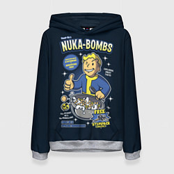 Толстовка-худи женская Nuka Bombs, цвет: 3D-меланж