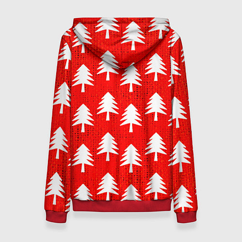 Женская толстовка Ёлочки / 3D-Красный – фото 2