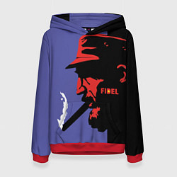 Толстовка-худи женская Fidel, цвет: 3D-красный