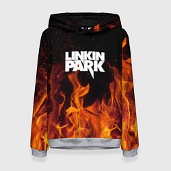 Толстовка-худи женская Linkin Park: Hell Flame, цвет: 3D-меланж