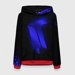 Толстовка-худи женская Titan: Black collection, цвет: 3D-красный