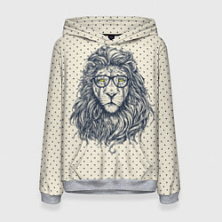 Толстовка-худи женская SWAG Lion, цвет: 3D-меланж