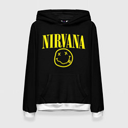 Толстовка-худи женская Nirvana Rock, цвет: 3D-белый