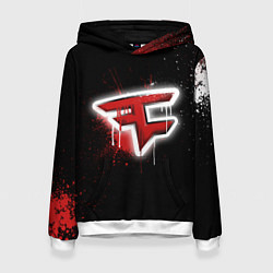 Толстовка-худи женская FaZe Clan: Black collection, цвет: 3D-белый