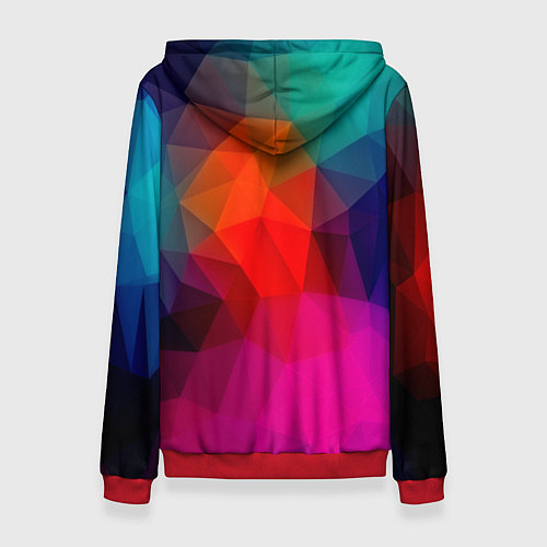 Женская толстовка Abstraction / 3D-Красный – фото 2