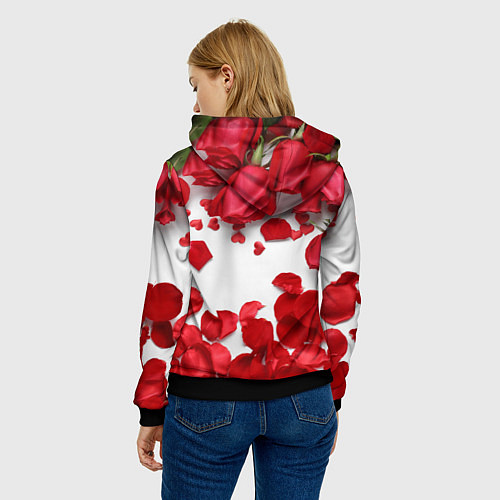 Женская толстовка Сильные чуства / 3D-Черный – фото 4