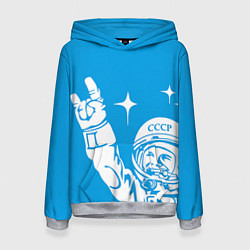 Женская толстовка Гагарин рокер