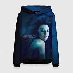 Толстовка-худи женская Evanescence, цвет: 3D-черный