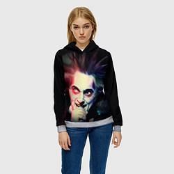 Толстовка-худи женская Король и Шут, цвет: 3D-меланж — фото 2