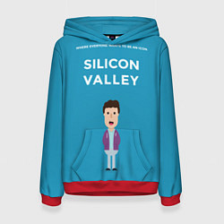 Толстовка-худи женская Silicon Valley, цвет: 3D-красный