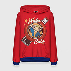 Толстовка-худи женская Fallout: Nuka Cola, цвет: 3D-синий